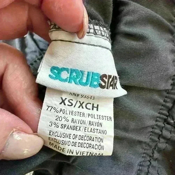 Scrubstar Grey Scrub Pants Size XS - Picture 3 of 3